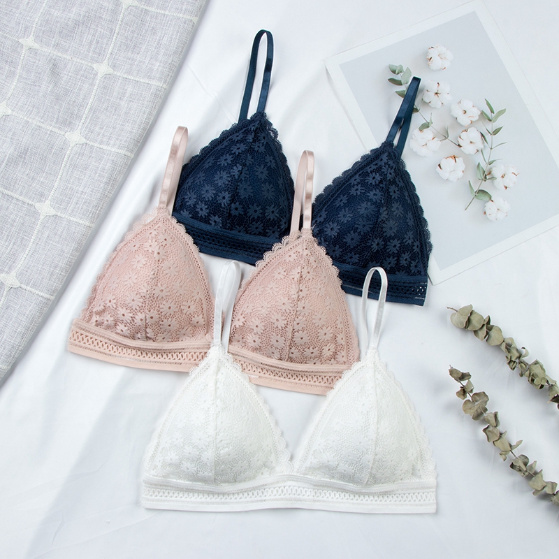 مثير الأزهار الدانتيل الصدرية  - مراجعة Lace Bralette Set وسعره